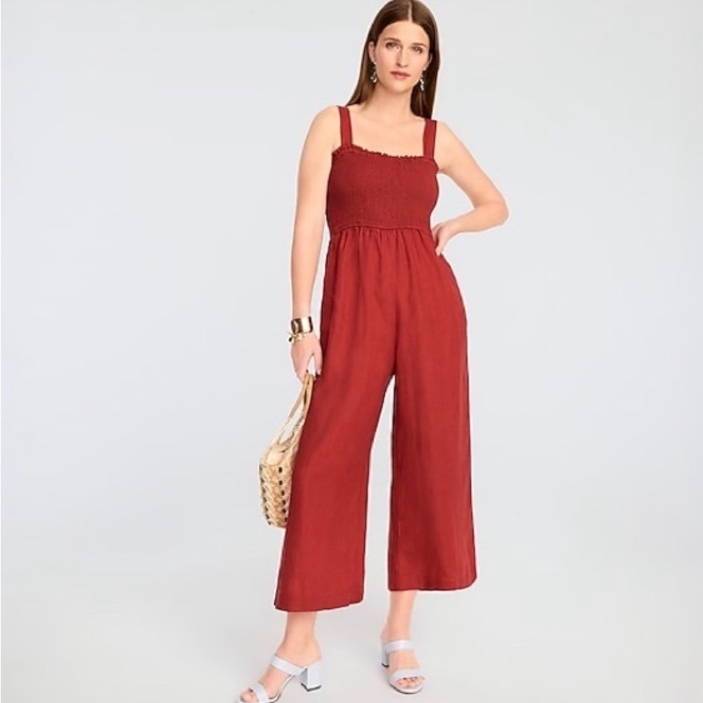 J. Crew Brick Red Jumpsuit